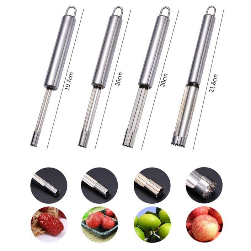 Multi-Function Corer and Pitter Remover Set, Set of 4, Stainless Steel ...