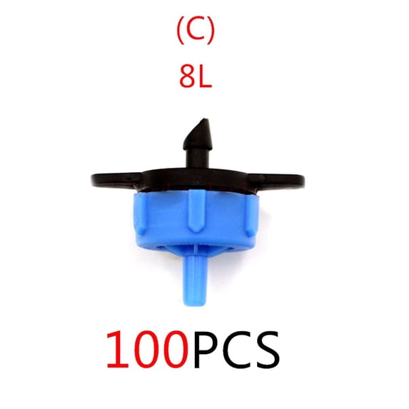 Plastic Garden Watering Drip Emitter Pressure Compensating Sprayer Irrigation Tools Dripper Nozzle 8L