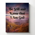 thumbnail image 4 of Be Still and Know Wall Decor, Psalms 46 10 Canvas Print, Be Still and Know Wall Art, Ready To Hang for Living Room Home Wall Decor 11x14, 4 of 6