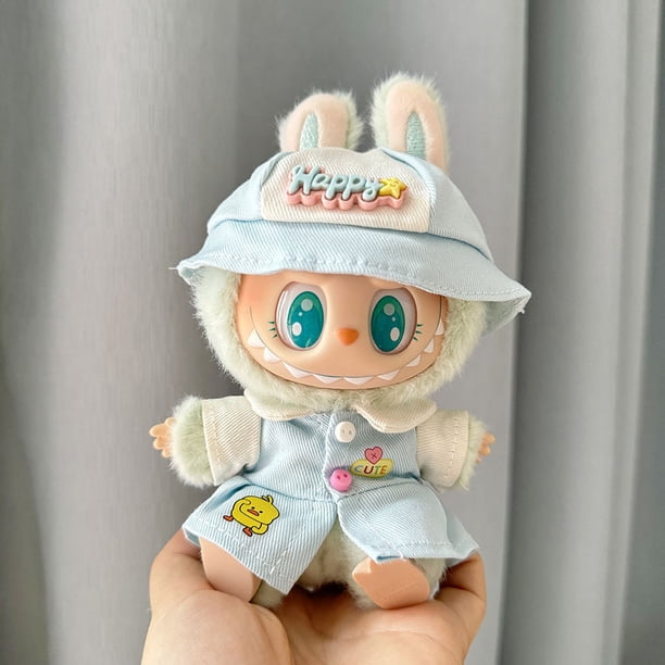 YAYNO Ropa Para Muñecas De 17 Cm – Disfraz Con Gorro Y Mono, Accesorios Para Peluche Labubu