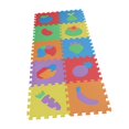 thumbnail image 1 of Rompecabezas de 10 piezas Colchoneta de ejercicios de espuma Azulejos entrelazados Verduras y frutas SM SunniMix Alfombra de ejercicio, 1 of 8