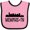 Pink and Black, variant on Inktastic Memphis Tennessee City Skyline Boys or Girls Baby Bib