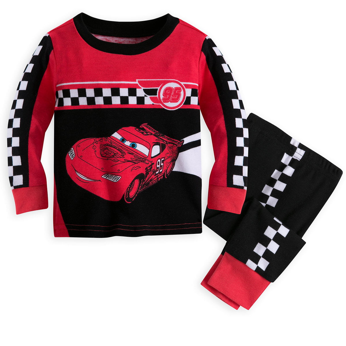 Visiter la boutique DisneyDisney Voitures Little Boys ?clairage McQueen Caract¡§¡§re Imprimer 2 Pc Pyjama Set 2T Rouge 