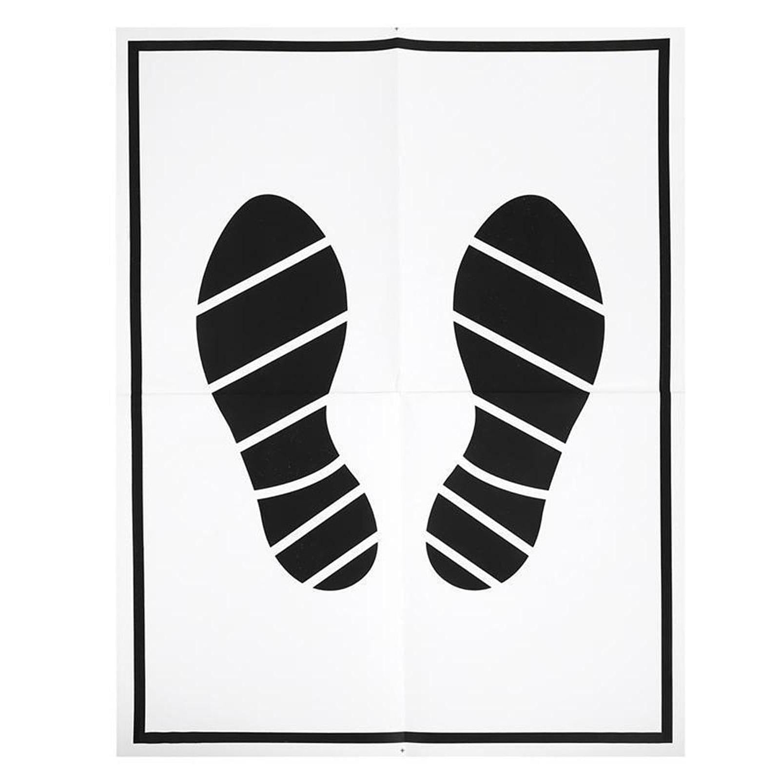 funtasica 25 Pieces Auto Foot Pads Disposable Auto Interior Accessories Portable Paper Vehicle Foot Pads for Car School
