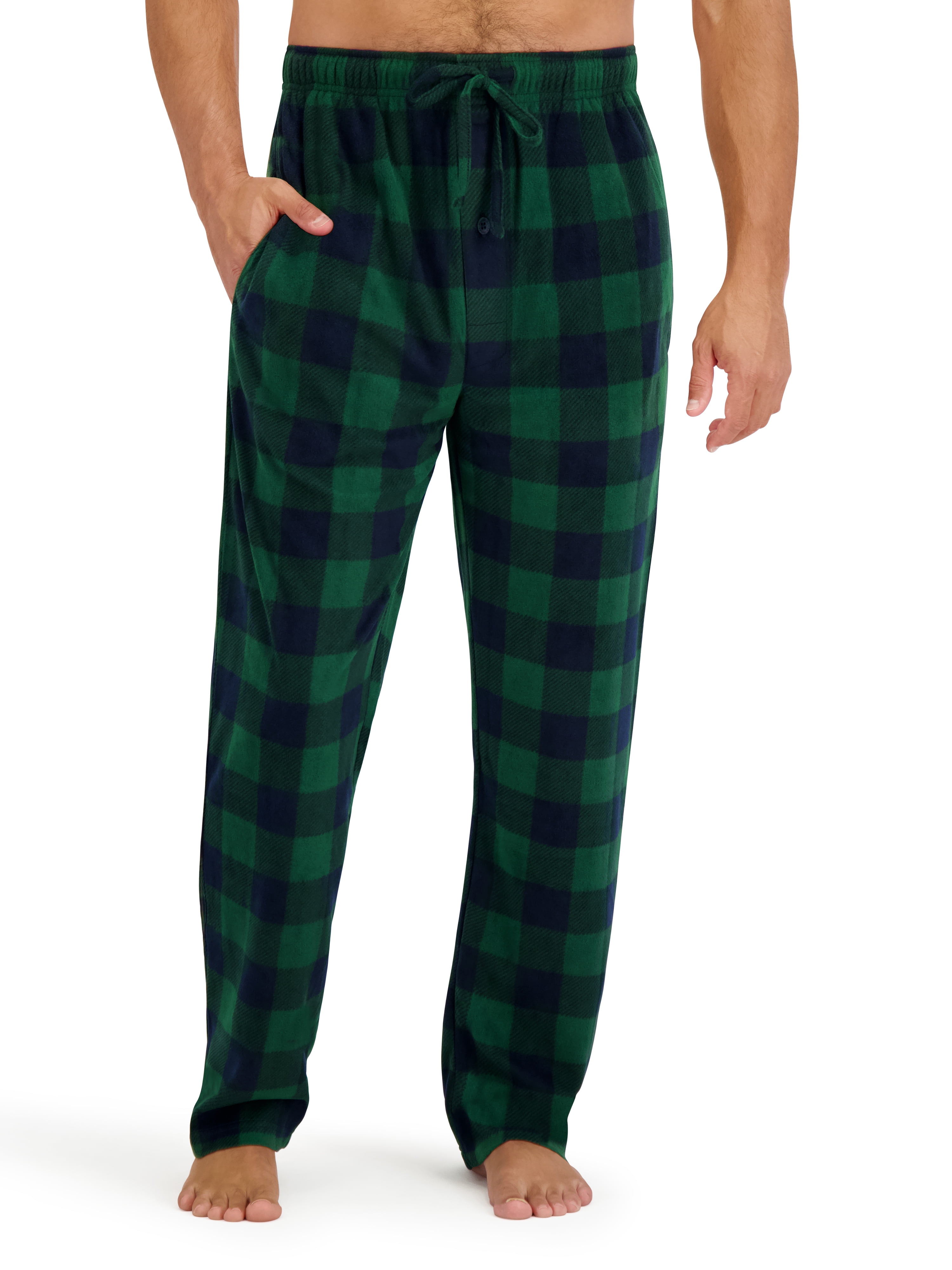 Hanes Men's Cozy Microfleece Pajama Sleep Pants, 2-Pack, Sizes S-2XL