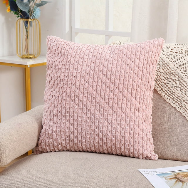 Fiudx Almohada de Pana, Funda de Tela Resistente de Cordura, Cojín Suave y Acogedor para Sala de Estar, Decoración de Oficina con Cremallera Oculta, Dormitorio de Fácil Cuidado, Ajuste Tradicional Mo