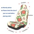 thumbnail image 3 of Daiia Frog Hold Strawberry Printed Car Seat Cover - Waterproof & Sweatproof - Universal Fit, Machine Washable, Non-Slip - Seat Protector for Car, Truck, SUV, Van (1 Pack), 3 of 5