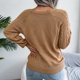 thumbnail image 5 of Suéter de punto trenzado NikouMX Cuello redondo mujer lujo, 5 of 7