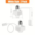 thumbnail image 1 of HLONK 2Pack Light Socket Outlet Adapter with USB Port  Light Socket for Use with Smart Bulbs Bulb Socket Extender Compatible with Wyze Cam v3  Mini LED Light Strips 5V 1.5A, 1 of 6