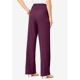 thumbnail image 3 of Roaman's Women's Plus Size Petite Plus Size Wide Leg Bend Over Pant, 3 of 6