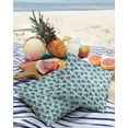 thumbnail image 3 of Pack of 2 Outdoor Pillow Covers, Beautifu Peacock Pattern Waterproof Square Throw Pillowcase Cushion Decorative Pillow Covers for Couch Patio Tent, 24x24 in, 3 of 6