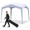 thumbnail image 1 of Patiojoy 10 X 10 FT Pop up Canopy Tent w/ Portable Wheeled Bag 8 Stakes 4 Wind Ropes, 1 of 10