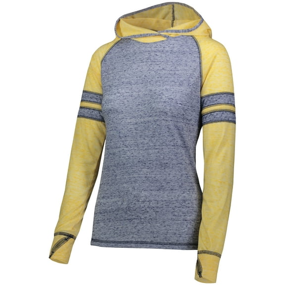 Holloway Sportswear XS Womens Advocate Hoodie Navy/Light Gold 229749