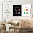 thumbnail image 5 of Elephant Stock Gamer Love Note Wall Art - Horizontal Canvas Wall Art - Living Room Wall Decor - Pop Culture Canvas - White And Black Decor - 36" x 24", 5 of 8