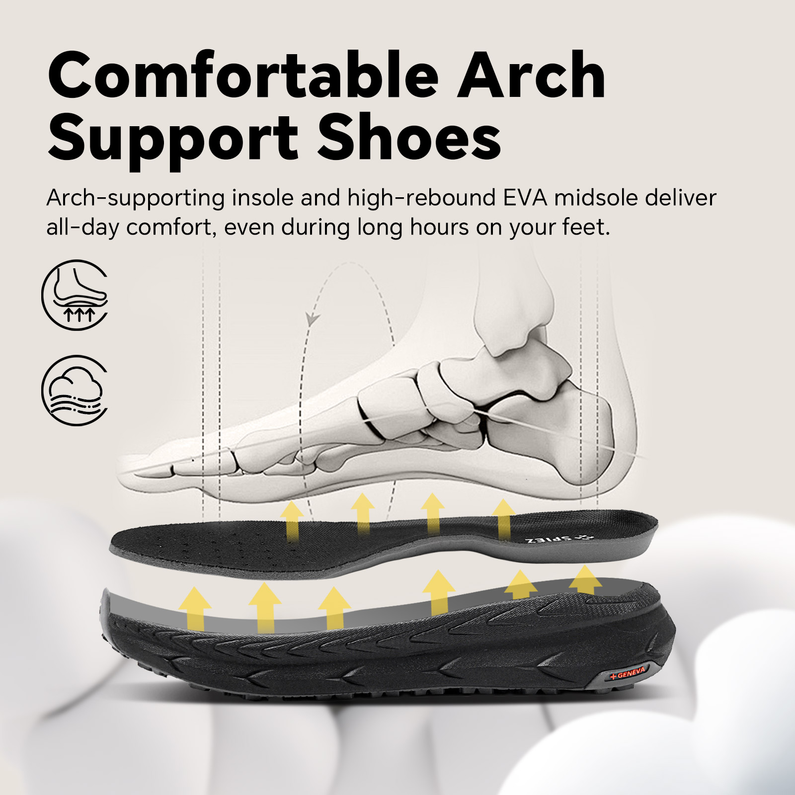 Zapatos de trabajo con punta de composite para hombre, resistentes al aceite, antideslizantes SRC, zapatos de seguridad ligeros para fábrica, construcción, exterior, almacén - negro, talla 10.5 5