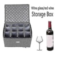 thumbnail image 2 of Wine Glass Storage Holds 12 Wine Glasses Or Wine Foldable Storage Box Can Also Be Used For Clothing Shlm Edition 0927, 2 of 5