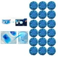 thumbnail image 3 of 24 Automatic Bleach Toilet Bowl Cleaner Stain Remover Blue Tab-Tablet Flush Tank, 3 of 6
