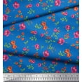 thumbnail image 3 of Soimoi Viscose Chiffon Fabric Leaves & Floral Print Fabric by Yard 42 Inch Wide, 3 of 5