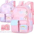 thumbnail image 4 of student schoolbag girls' cute backpack large capacity side open backpack schoolbag children primary school students., 4 of 5