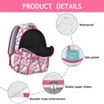 thumbnail image 4 of Unicorn rainbow school backpack for Student with magical cartoon design, sparkly galaxy and clouds, cute animal print, large capacity, waterproof and breathable comfort, 4 of 6
