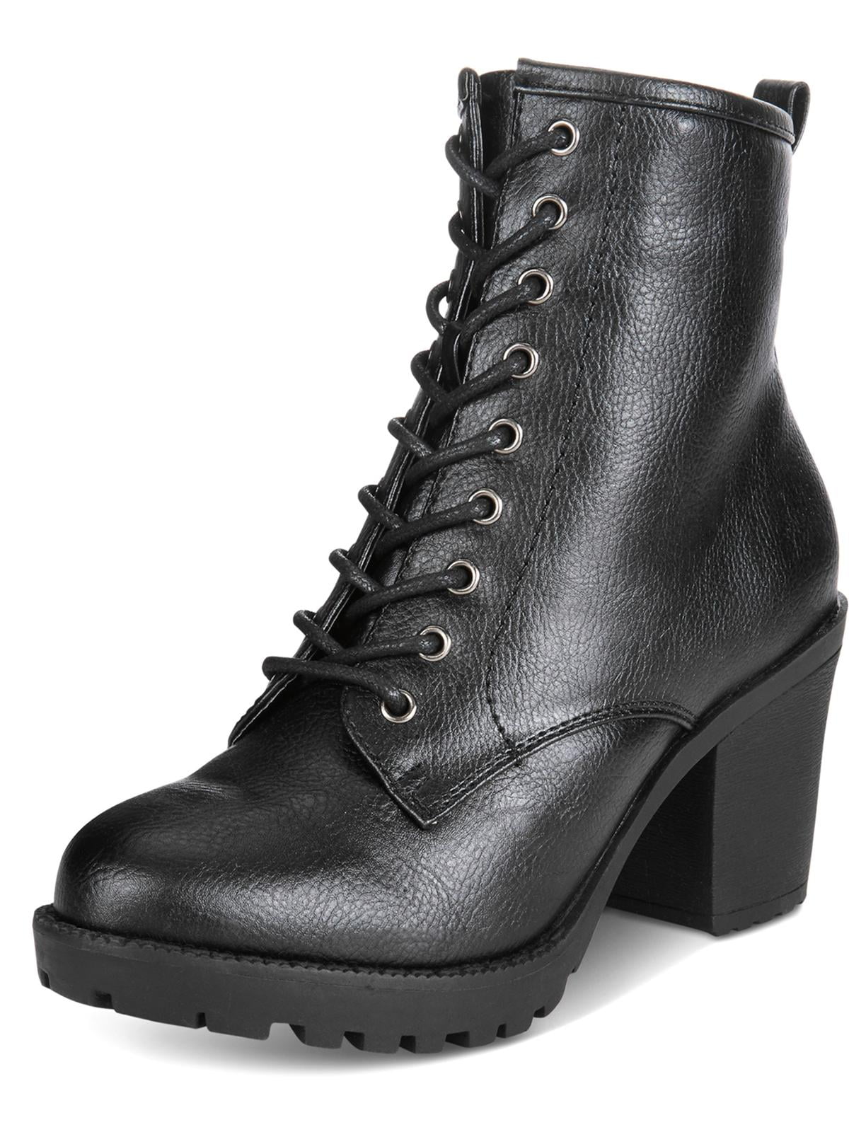 Zigi Soho Womens Kourtlan Faux Leather Ankle Boots Black 8.5 Medium (B ...