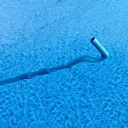 Bluescape 14 ft Telescopic Pool Pole with Easy-Pull Handle, Silver and Teal