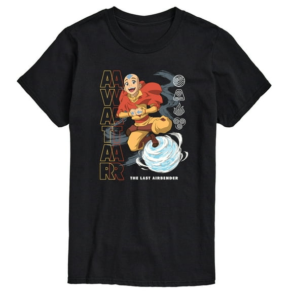 Avatar - The Last Airbender - Aang Air Bending -Men's Short Sleeve Graphic T-Shirt
