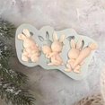 thumbnail image 4 of 1/2PCS Easter Egg Mold Rabbit Silicone Mold Decorative Chocolate Bunny Baking Tool Drip Mold Happy Birthday Party Decor, 4 of 5