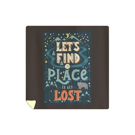 Let's Find a Place to get Lost - Artwork (88x88 Queen Microfiber Duvet (Best Place To Get Comforter Sets)