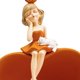 thumbnail image 5 of Escritorio resina chica estatua bandeja en forma de corazón teléfono llaves tazón decoración para el hogar mesa oficina mantener las entradas escritor , NARANJA BLESIY tazón de almacenamiento, 5 of 6