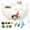 Striped, variant on Large Tunnels for Indoor Cats- Plush Donut Tunnel, White Bed Tunnel for Under Christmas Tree, Multifunctional Playground Toys Hideplace for Kittens, , Ferret (39.37in Dia)