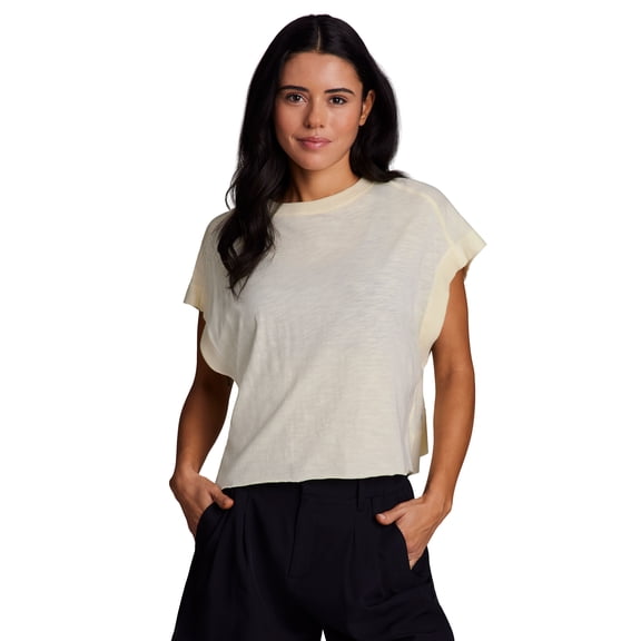 RBX Active Women's Cotton Blend Keyhole Back Fashion Workout Yoga Top