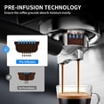 thumbnail image 3 of 20Bar Espresso Machine w/Milk Frother, Cold Brew, Touchscreen Expresso Coffee Maker for Home, Latte Cappuccino, 45oz Water Tank, Silver, 3 of 9