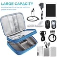 thumbnail image 6 of Badiya Organizer Travel Case, Charger Organizer Cable Organizer Bag Cord Organizer Double Layers Electronics Travel Organizer, 6 of 8