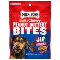 thumbnail image 5 of (7 Pack) Milk-Bone Peanut Buttery Bites Soft Dog Treats With Jif Peanut Butter & Bacon, 4.5 oz Bags, 5 of 9