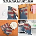 thumbnail image 4 of Military Dog Tags Tea Towels Set of 1 USA Flag Kitchen Dish Cloth with Hanging Loop, 18"x28"Lint-Free Absorbent Towel for Kitchen Drying Wiping and Cleaning, 4 of 7