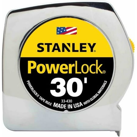 

Stanley 33-430 30 FT PowerLock Classic Tape Measure Ruler - Quantity of 4
