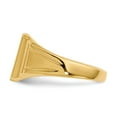 thumbnail image 3 of 14K Yellow Gold Ring Band Signet 9.5x8.5mm Closed Back, Size 9, 3 of 5