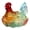 A-3A Home Decor, variant on karymi Glass Chicken Shaped Candy Jar with Lid Rural Style Storage Container for Sweets Tea Spices Trinkets Kitchen Counter Decorative Bowl Tray Gifts for Men