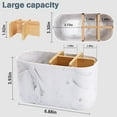 thumbnail image 3 of Toothbrush Holders for Bathrooms,  Marble Toothbrush Organizer,5 Slots Bamboo Toothbrush Holder  Electric Toothbrush Holder and Toothpaste Holder for Bathroom Countertop Accessories Storage, 3 of 5