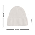 thumbnail image 2 of biudgviw Men Women Beanie Hats Ribbed Stretchy Cuffed Winter Hats Soft Warm Everyday Knitted Thermal Hats, 2 of 3