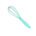 thumbnail image 2 of Batidor de huevos de acero inoxidable con mango suave Verde, 2 of 7