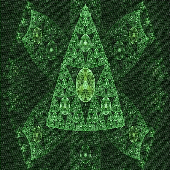 Ahgly Company Indoor Square Patterned Night Black Area Rugs, 6' Square