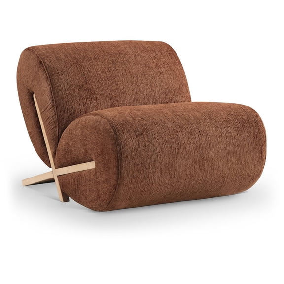 Meridian Furniture Akira Cognac Upholstered Accent Chair