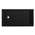 thumbnail image 2 of Voltaire 60" x 36" Acrylic Black, Single-Threshold, Left Drain, Shower Base, 2 of 8