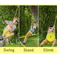 thumbnail image 6 of IFOYO Tree Swing Disc, Rope Swing, Round Kids Swing Seat, Strong Disc Swing for Outdoor, 120lbs/54kg for 3-10 Years Kids, Yellow, 6 of 6