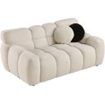 thumbnail image 4 of Modern Cloud Sofa, Black Boucle Fabric, Deep Seat Loveseat with 2 Pillows (Beige, 2seater), 4 of 9