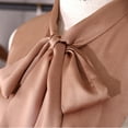 thumbnail image 4 of WZXFASHION Bow Tie Detachable Collar Satin Fake Shirt Collar with Ribbon Elegant Accessory One Size 122g, 4 of 8