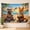 B, variant on XaaKee Large Tapestry Golden Retriever Chill High-Quality Polyester Room Tapestry 60x40Inch
