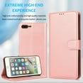 thumbnail image 4 of iPhone 7 Plus/iPhone 8 Plus Case, Allytech Detachable Case Support Magnetic Car Mount Case with Lanyard Wallet Vegan Leather Shockproof Stand Case for iPhone 7 Plus/ iPhone 8 Plus(5.5"), Rosegold, 4 of 8